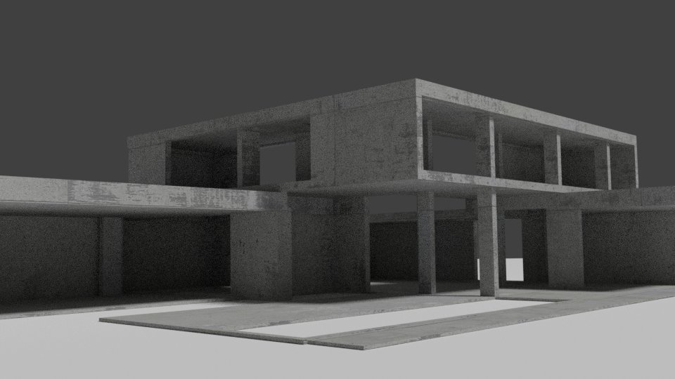 Concrete structure 3D model